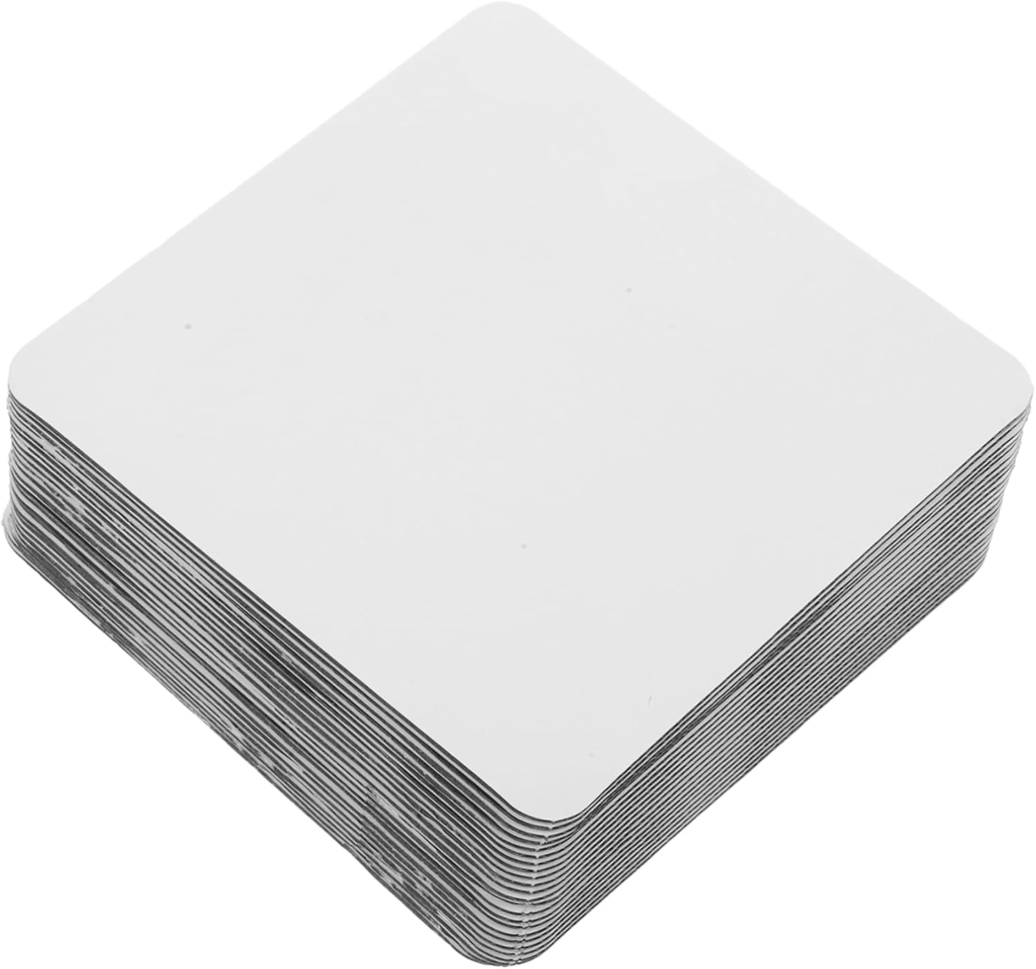 Mikikit 100pcs Thickened Cake Boards Square Cake Base for Mousse and Party Cardboard Tray for Bakeries and Events and Reusable