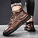 LZDZN Mens Boots Chelsea Shoes High Top Sneakers For Men Shoe Men's Brown Size 9.5 Casual Man Fashion Sneaker