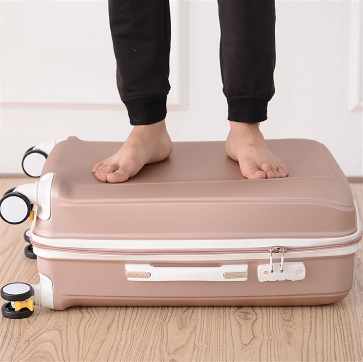Valigia Rigida Leggera con Ruote girevoli Trolley da Viaggio Portatile per Uomini e Donne
