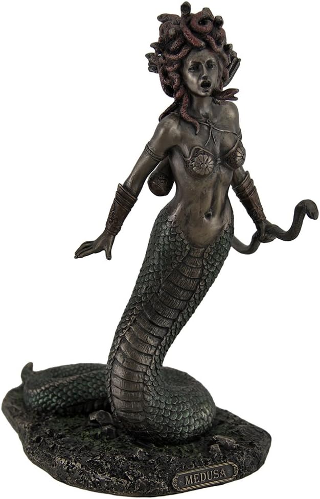 Zeckos Veronese Design Medusa Greek Gorgon Serpent Monster Standing Holding Bow Highly Detailed Statue