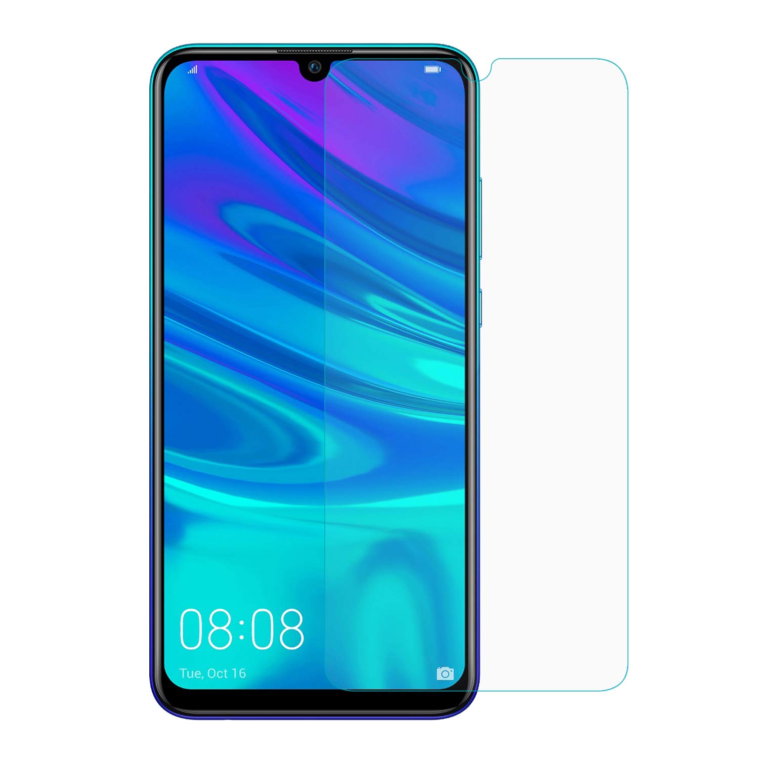 Microsonic Huawei Y7 2019 Temperli Cam Ekran Koruyucu [Y7 2019 ile Uyumlu Ekran Koruyucu]