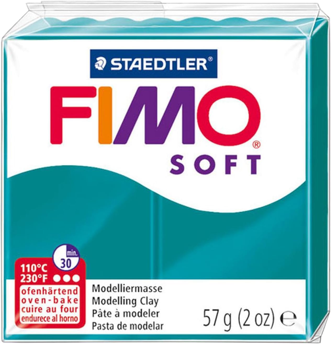 FIMO - Arcilla de modelado para horno de polímero suave, 12 x 57 g, colores clásicos, paquete de 12