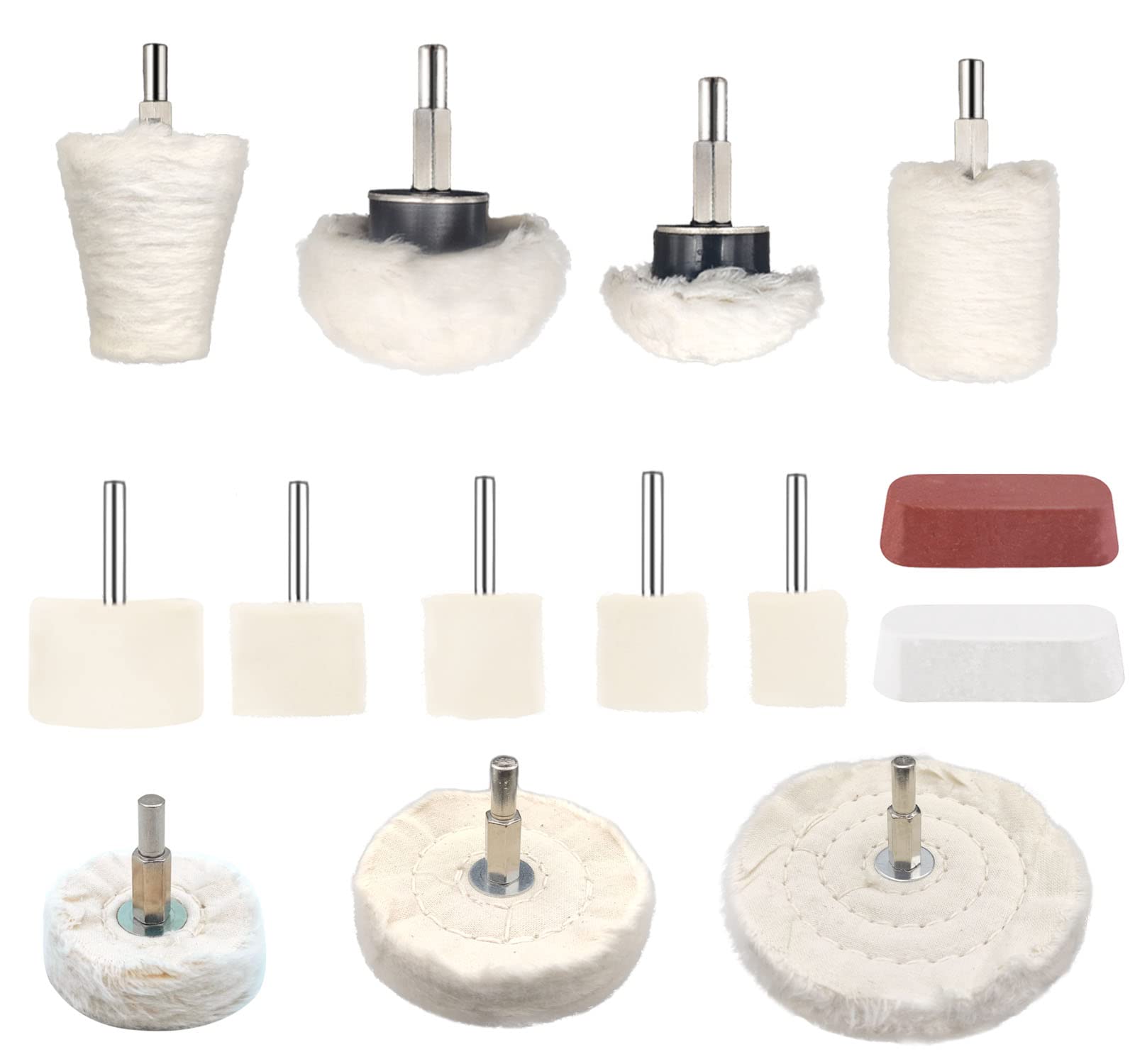 Buffing Wheels for Drill - Polishing Kits -9 Buffing Wheels for Drill - Polishing Kits -9