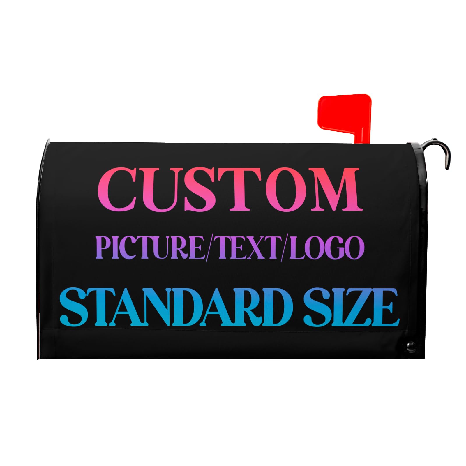 Kawani Personalized Custom Mailbox Covers Magnetic Standard Size 25x21 Inch Add Photo Picture Name Logo Text Uniqu Mailbox Wraps Customized Seasonal Post Letter Box Cover for Home Gadern Decor