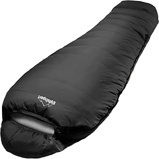 Gipfelsport Ultraleicht Schlafsack 4 Jahreszeiten [-20°C bis 15°C] Ultralight Sleeping Bag | Ultraleichter Mumienschlafsack für alle Jahreszeiten, Trekking Schlafsack für Camping, Reisen & Outdoor