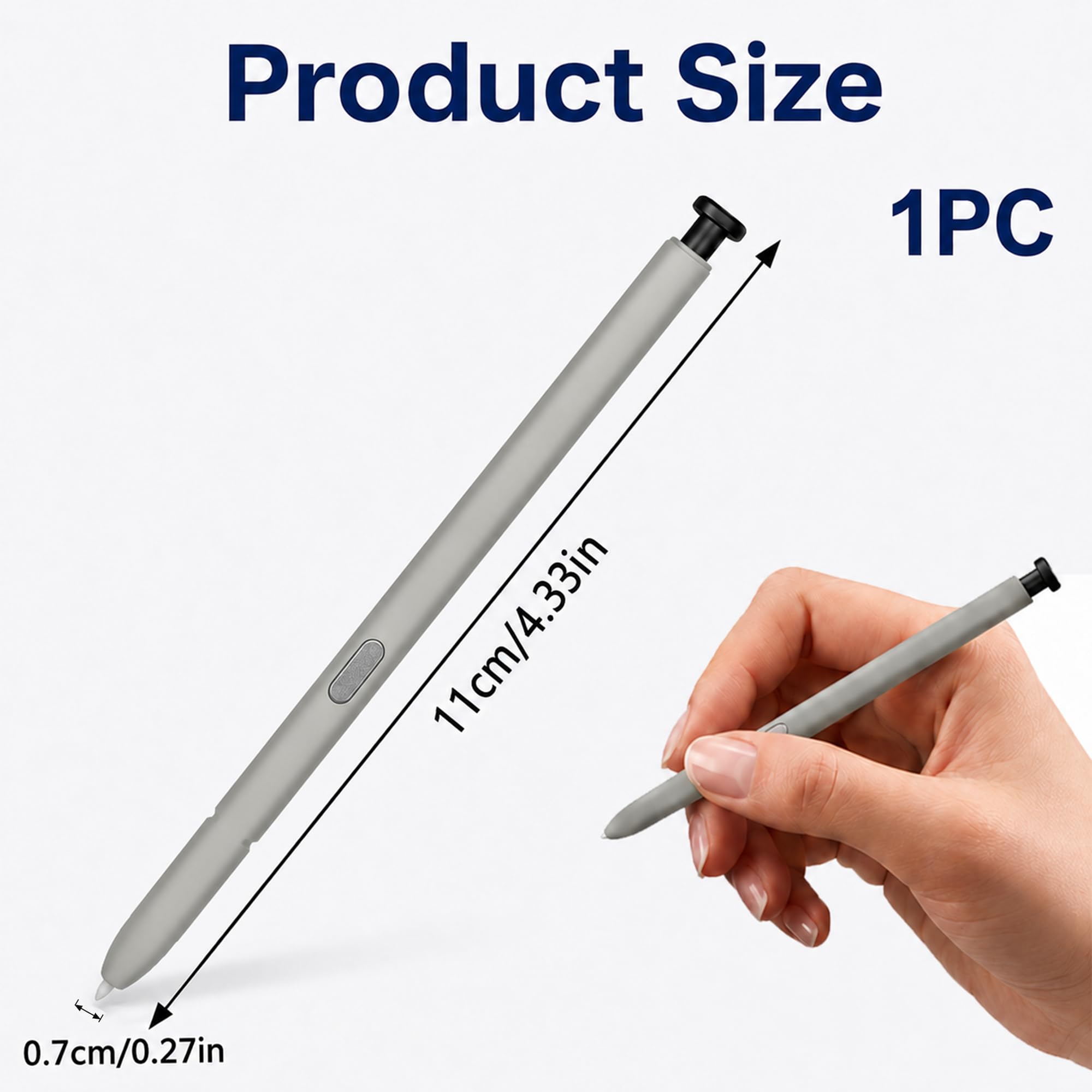 Stylet de Remplacement pour Galaxy S25 Ultra, Stylet Tactile Précis pour Smartphone S Pen S25 Ultra, Idéal pour Dessin et Prise de Notes, sans Bluetooth, Noir