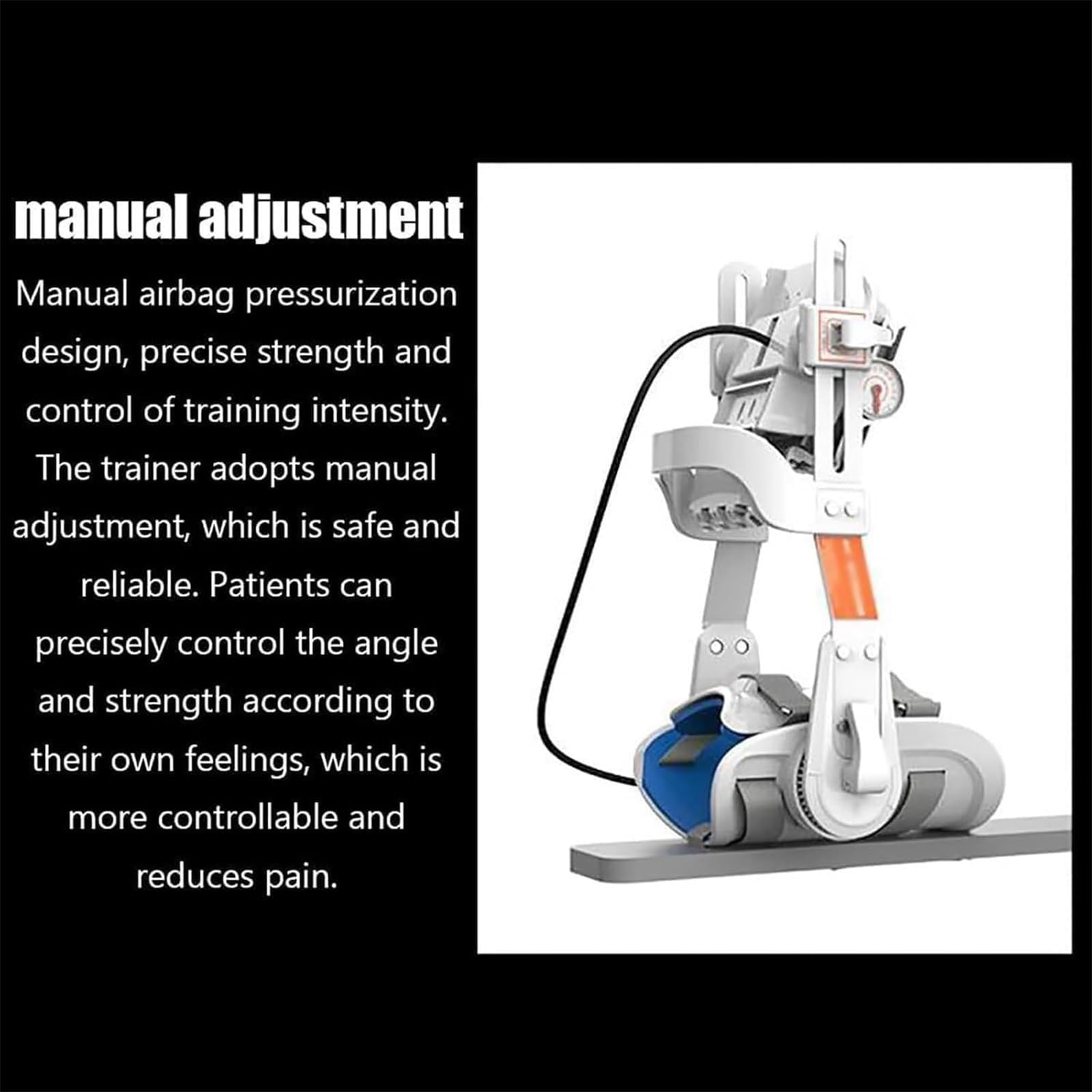 Trainer per La Riabilitazione Dell'articolazione del Ginocchio, Dispositivo per L'allenamento Dell'estensione delle Gambe, Estensione a -10° E Flessione a 140°