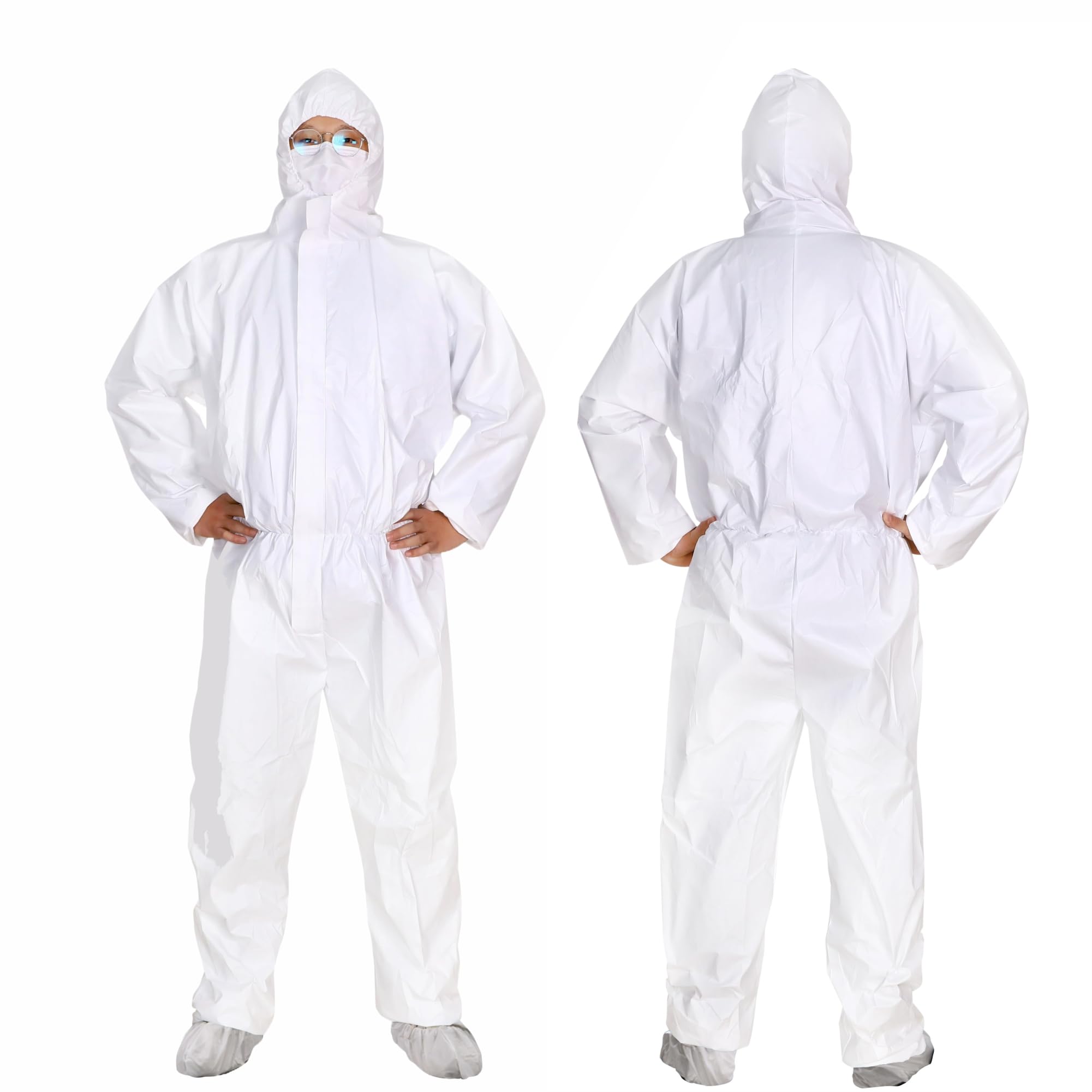See full amazon price history chart for C-Cure® Disposable Full Body Suit | White Coverall Large Size | Unisex with Front Zipper, Elastic Wrists, attached Shoe Cover and Hood (White, Pack of 5) C-Cure® Disposable Full Body Suit | White Coverall Large Size | Unisex with Front Zipper, Elastic Wrists, attached Shoe Cover and Hood (White, Pack of 5) (B0CLRMHGPM) Amazon Price History, Amazon Price Tracker