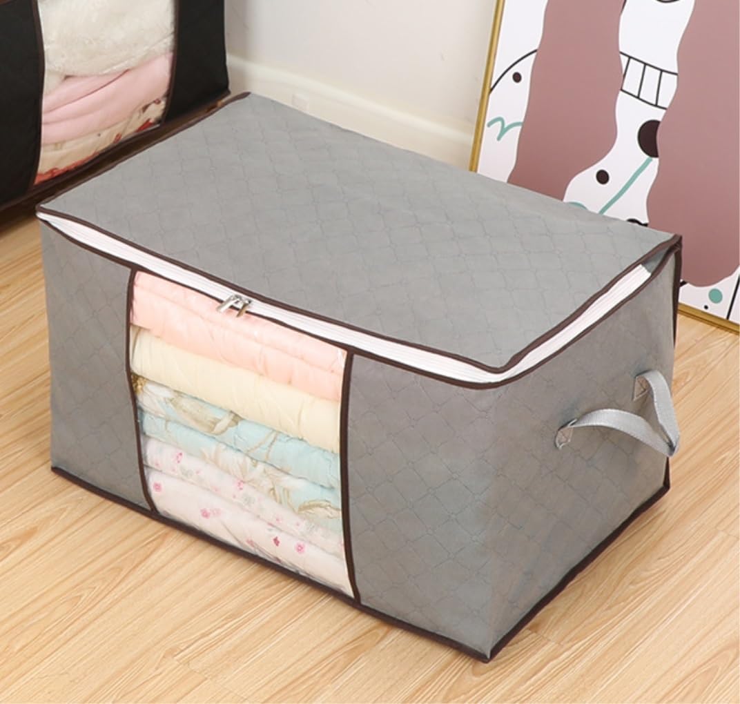 Storage Bins Storage Pouch Wide Application Lightweight Clothes Storage Bag for Gifts Under Bed Box Storage Container(E)