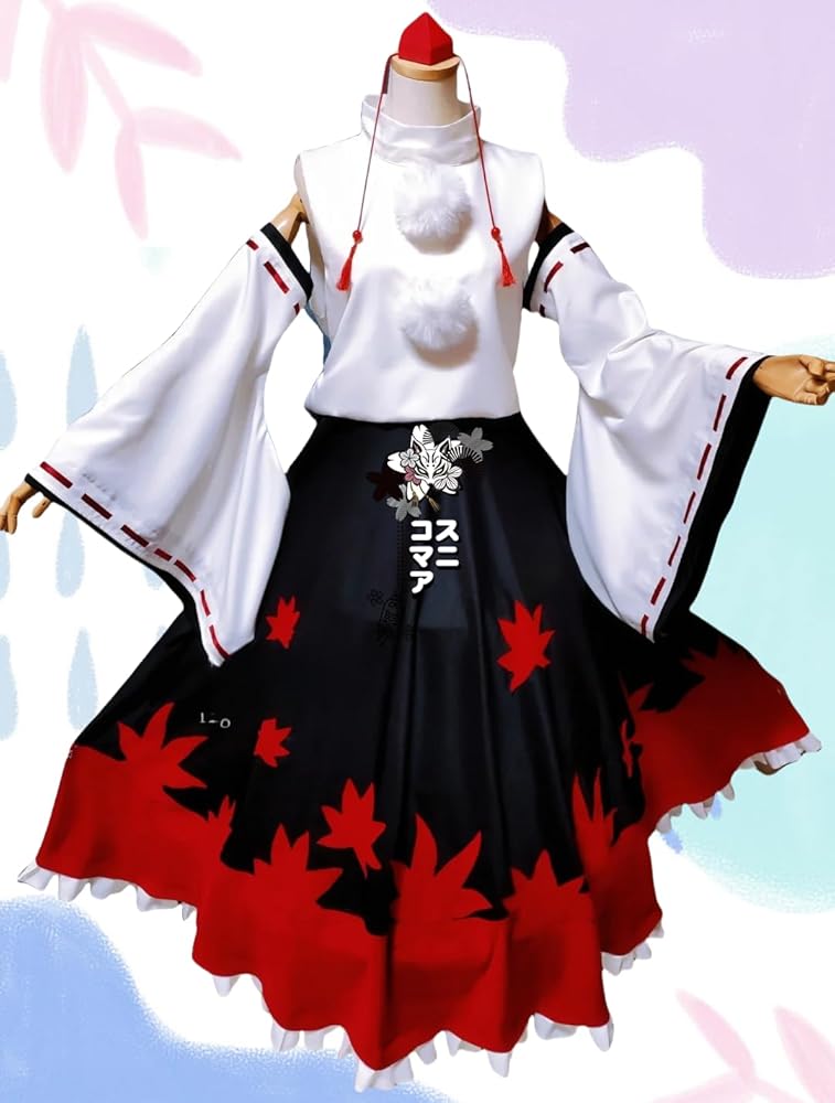 Amazon.co.jp: 【コスマニア】実物撮影！ 犬走椛コスプレ衣装/ウィッグ