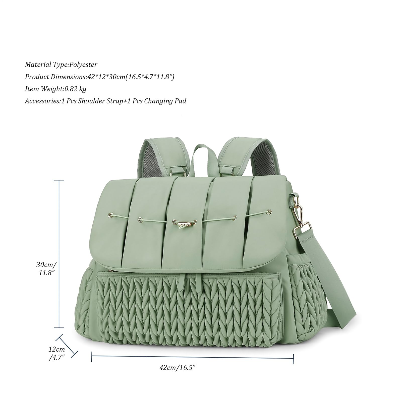 Generico Bolsa de pañales,Mochila para bolso de pañales