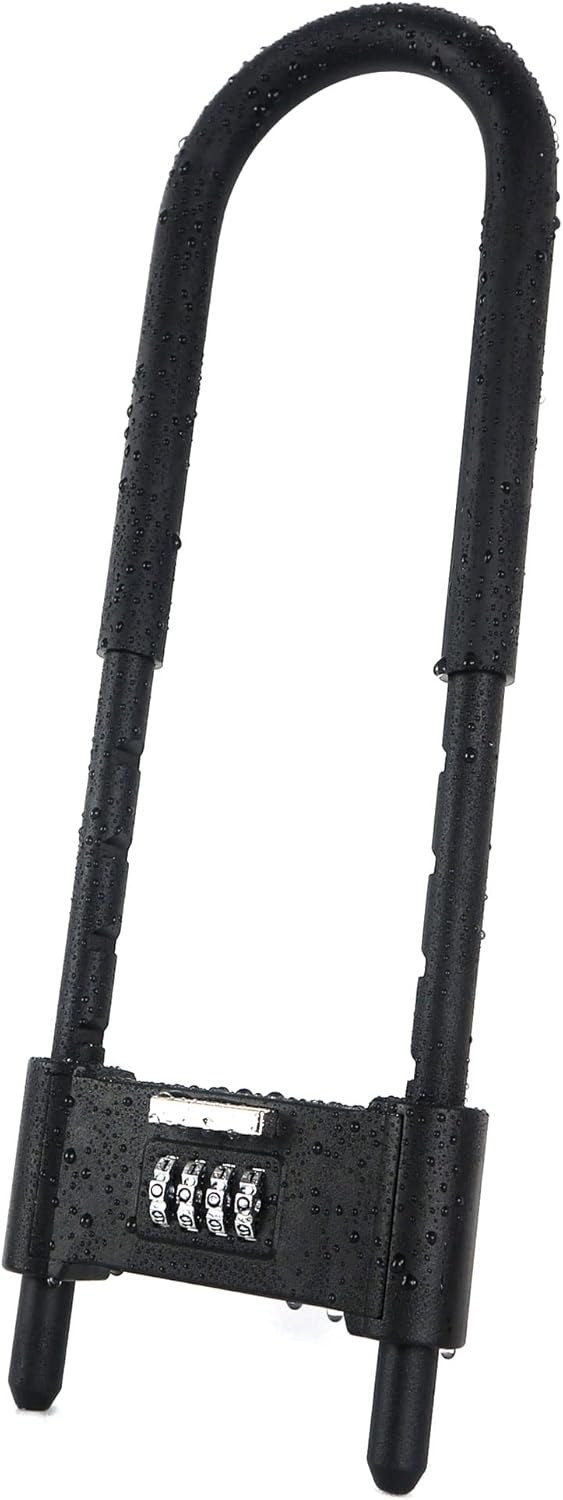 4 Digit Combination Padlock,Heavy Duty Anti Theft UShape