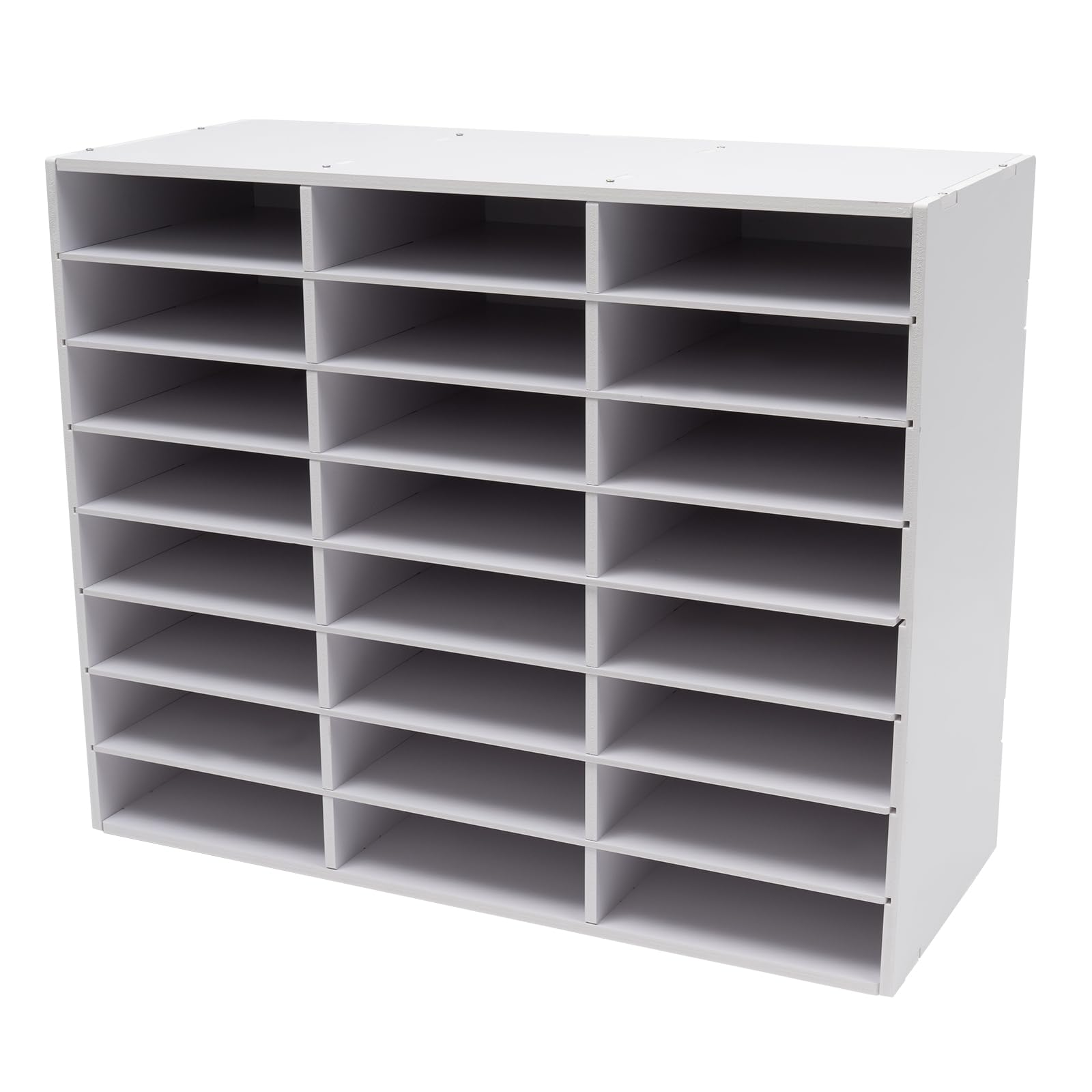 Organizer da scrivania a 24 scomparti, formato A4, per file, cartelle, lettere, carta, pannello in PVC