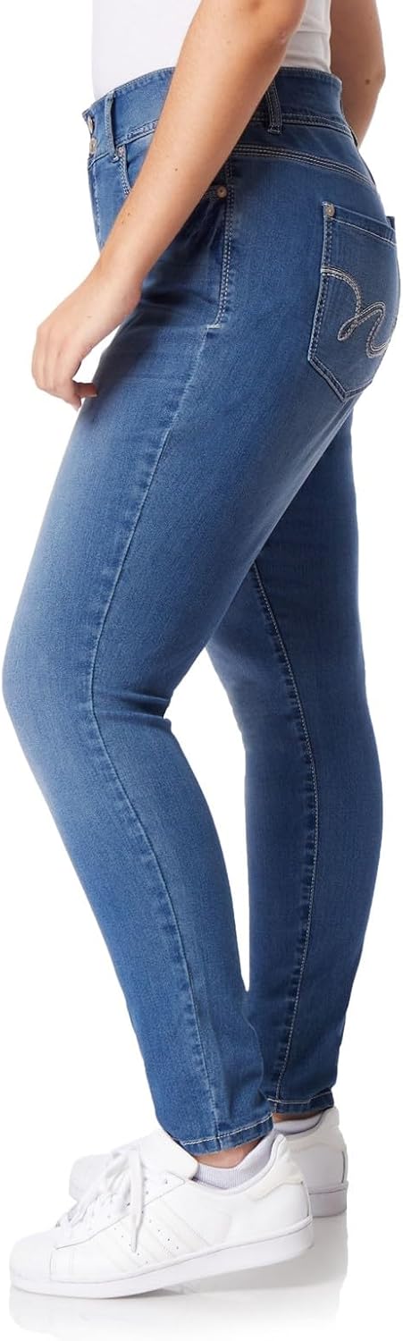 WallFlower Women’s Ultra Fit Mid-Rise Insta Soft Denim Juniors Jeans (Also Available in Plus Sizes)
