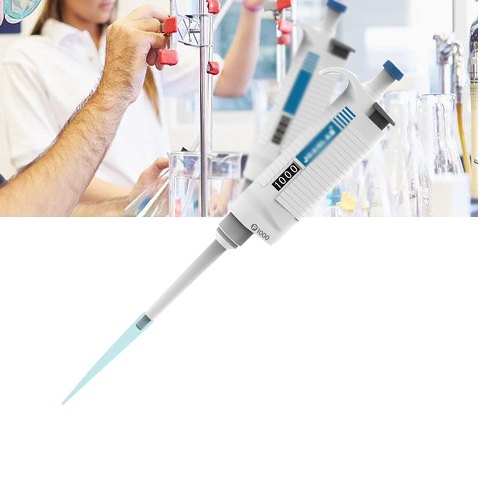 Mikropipeta, 3-cyfrowy Wyświetlacz Z Okienkiem Cyfrowym, Szeroki Zakres Pomiarowy (0-10 ML), Jednokanałowa Pipeta Ręczna, Usuwanie Końcówki/niezależne Od Przycisku,2-20ul