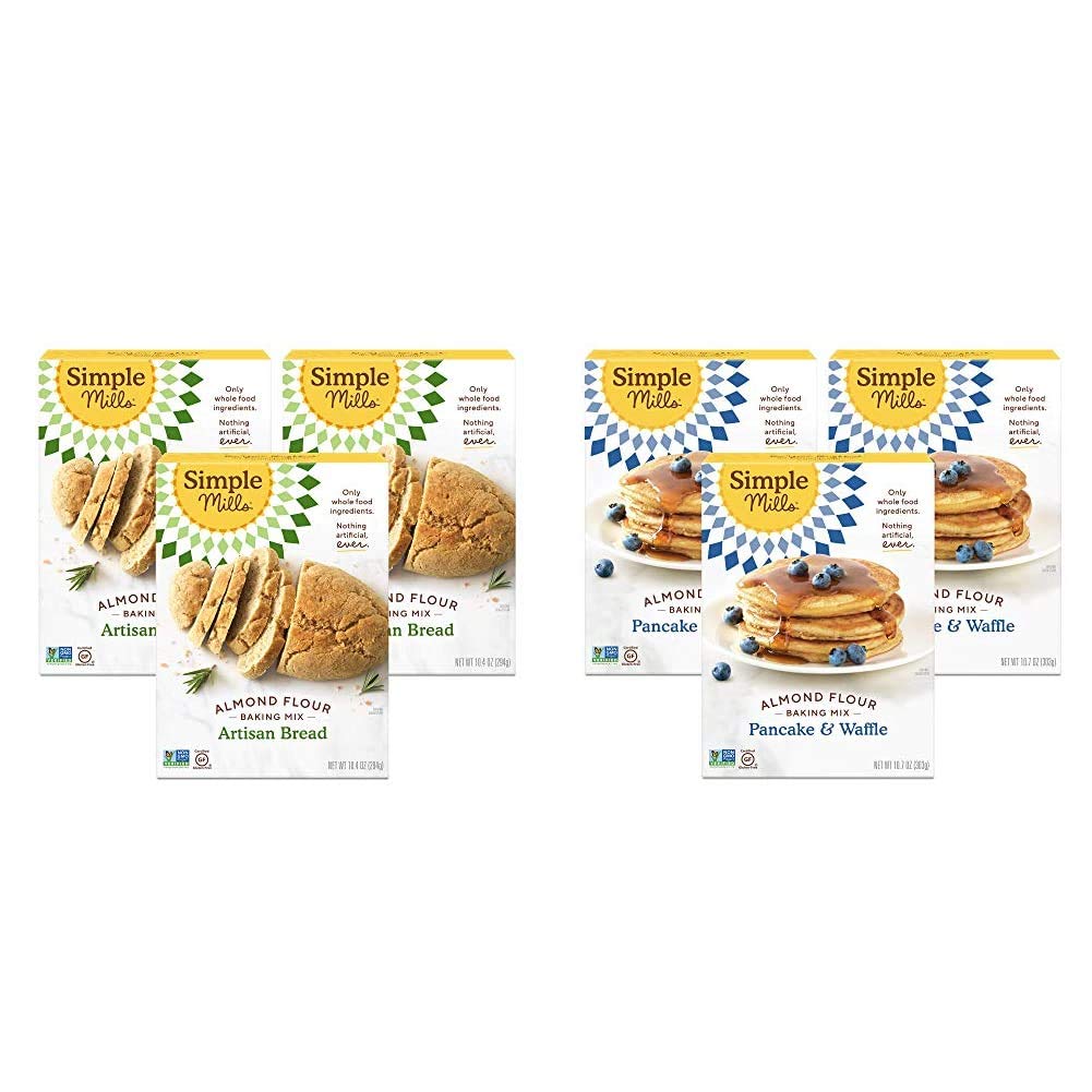 Simple Mills Almond Flour Baking Mix, Gluten Free Artisan Bread Mix, Made with whole foods, 3 Count 
