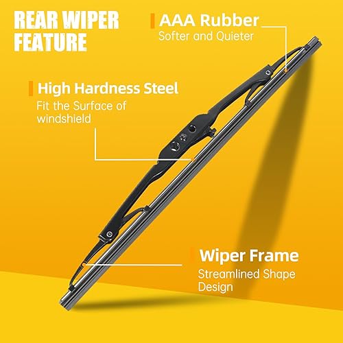 Vista 127 de MIKKUPPA Limpiaparabrisas de 26 pulgadas + 23 pulgadas + 12 pulgadas, repuesto para Mercedes-Benz 2013-2016 GL350 GL450, 2012-2015 ML350 ML550 ML63