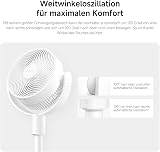 XIAOMI Smart Standing Air Circulation Fan - Standventilator mit 1440m³/h und 3D-Luftverteilung, 2-in-1 Ausziehbarer Standfuß, Ultra Leise 27,9dB(A), Smart Home App-Steuerung, Weiß - 5