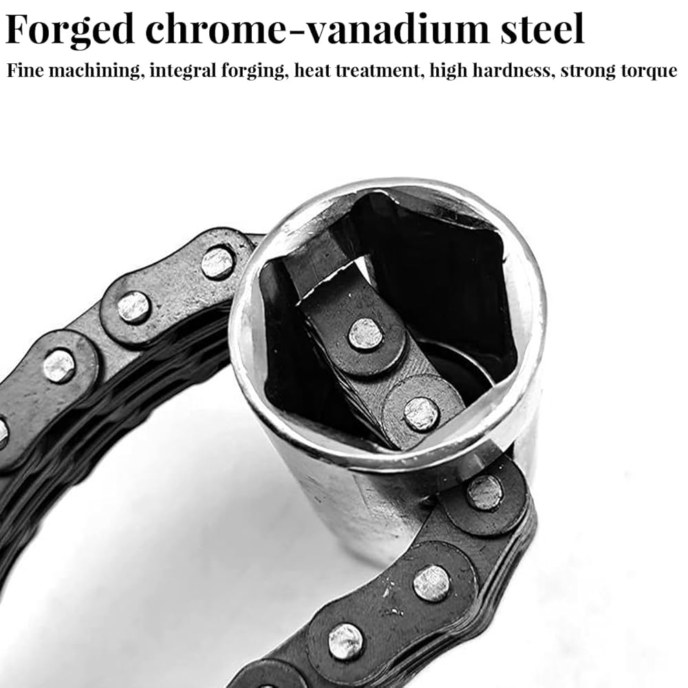 Clé à Chaîne Pour Filtre à Huile - Outil Mécanique Auto Réglable Universel