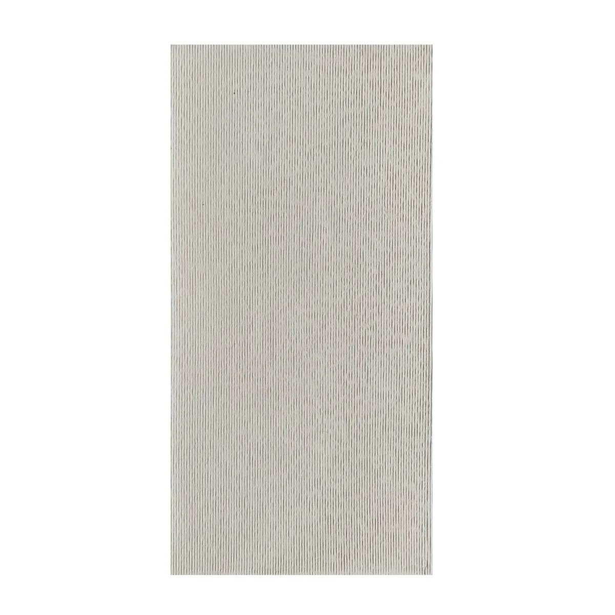 ENERJ Vertical Ripple Design Cream Wall Sheet Size:1200 x 600 x 3 mm (Pack of 2)