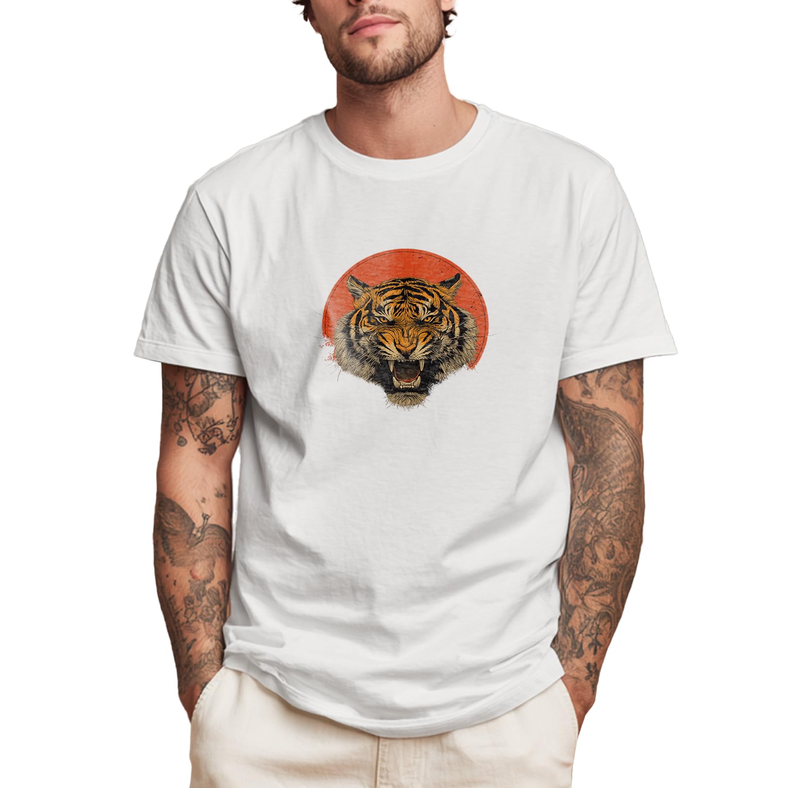 Mens Solid 100 Cotton Graphic Tshirts Short Sleeve Crewneck 2026 Gym Training Moisture Wicking Casual Shirts