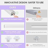 Vista 6 de Luces Hexagonales de Cochera - Luces Hexagonales Atenuables de 3 Etapas, Luz de Panal de Abeja de 6500K 17280LM para Detalles de Techo de Coche
