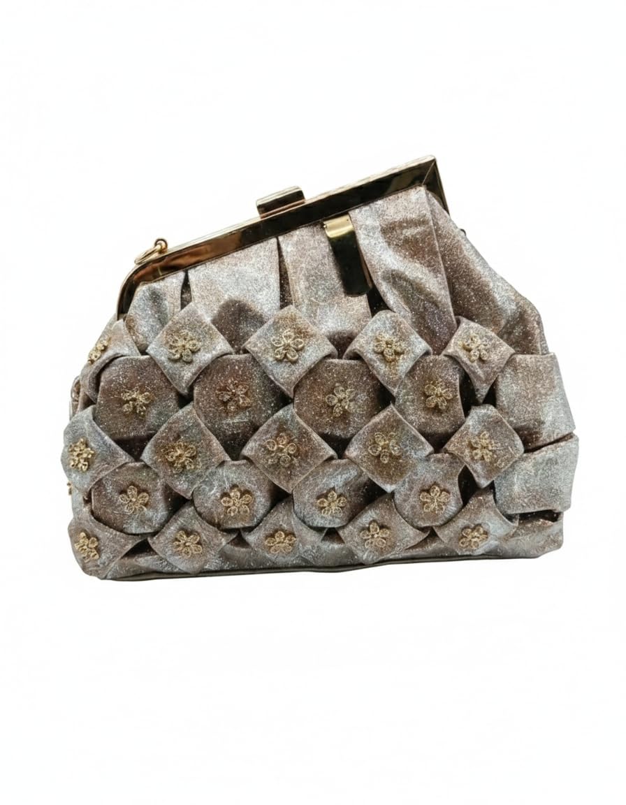 Women Shimmer Party Clutch Bag-image-12