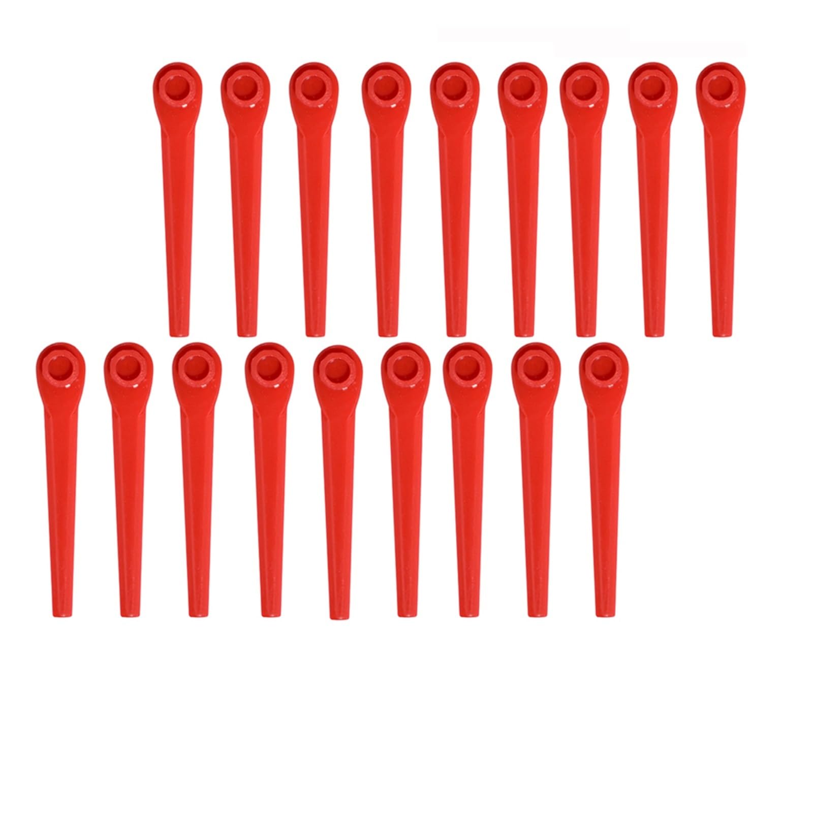Weed Wacker Klinge 200 Stück Universal Garten Rasentrimmer Kunststoff Ersatzklingen für Rasentrimmer