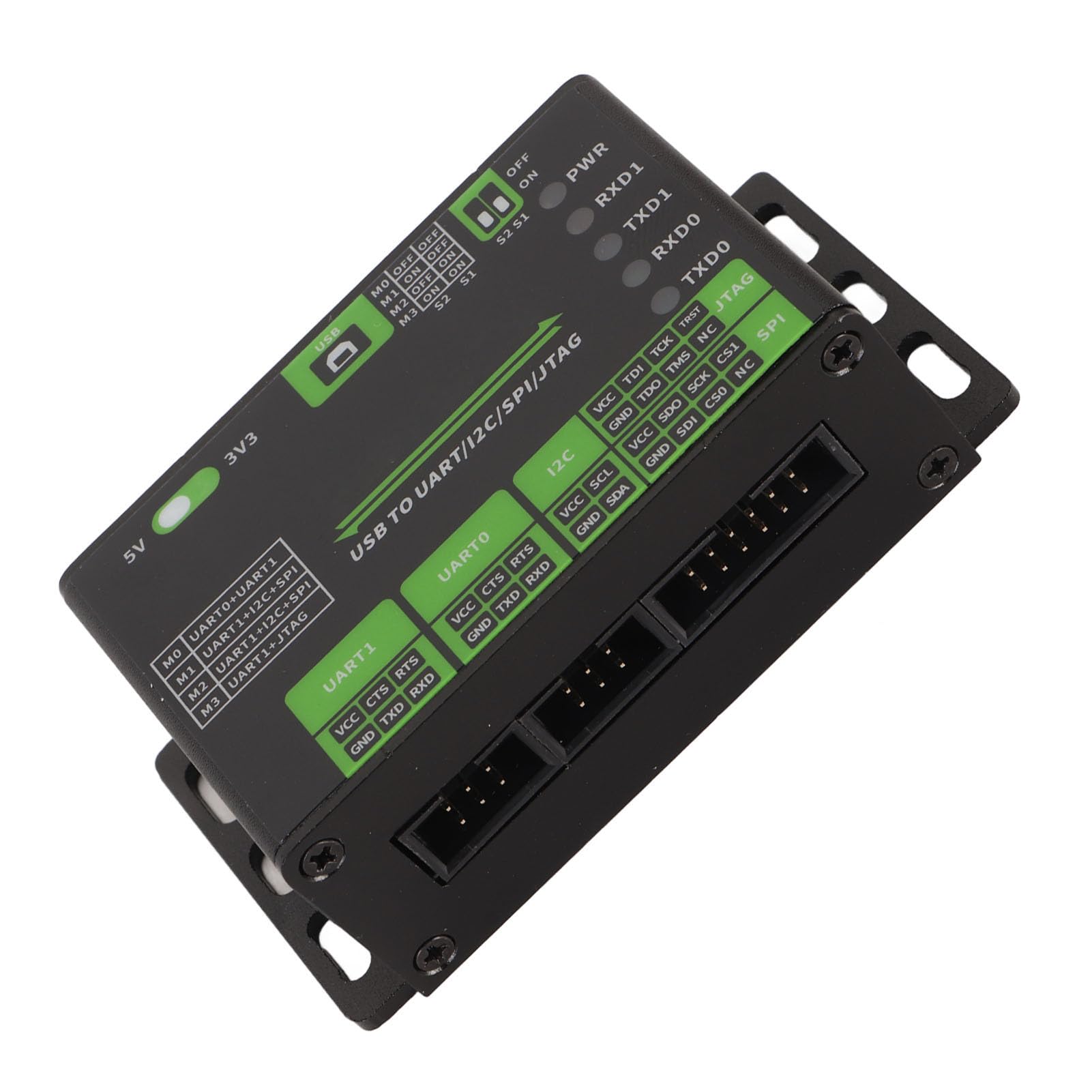 Convertitore USB UART I2C SPI JTAG, Adattatore Industriale Alluminio