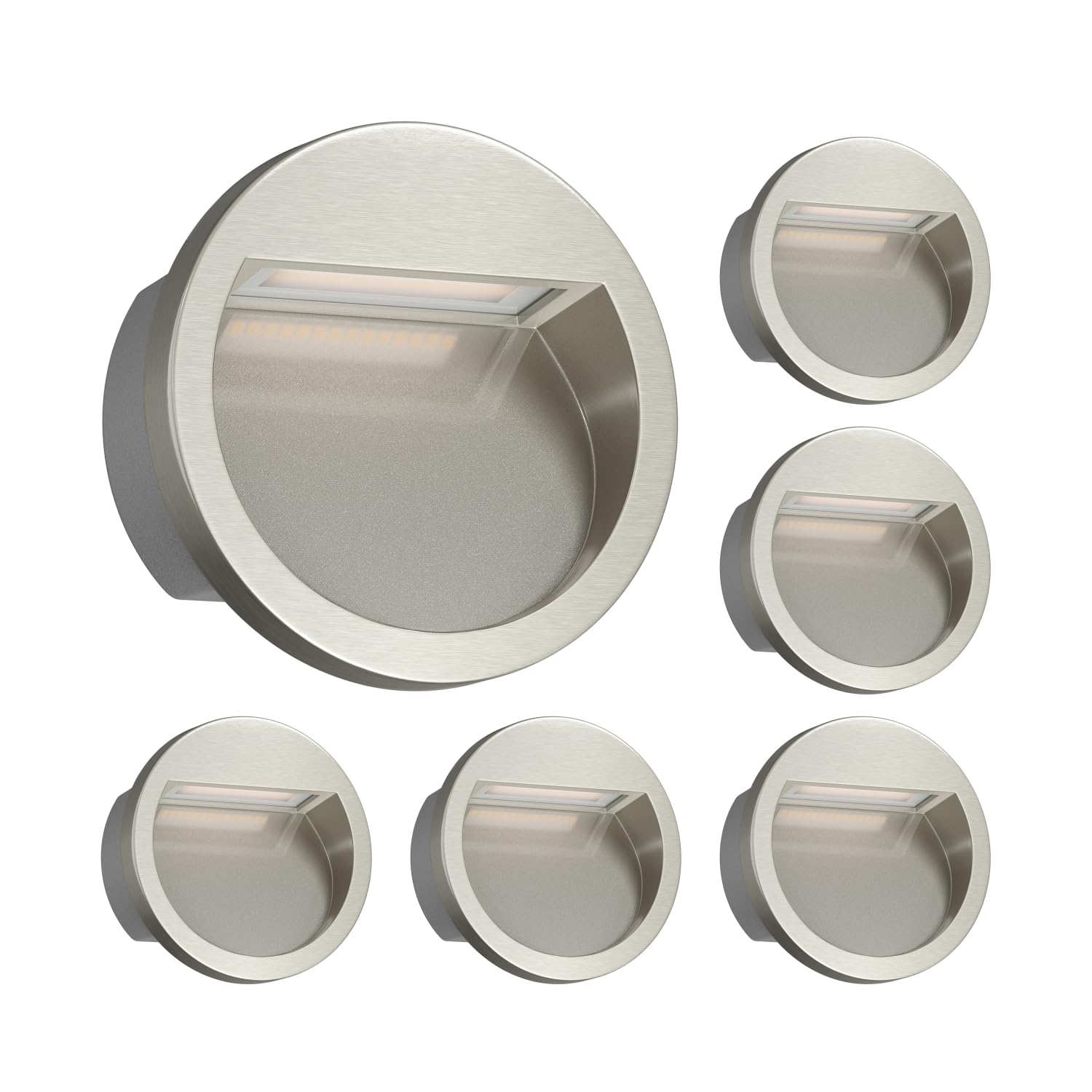 Encastrés muraux LED en aluminium brillant NOLA ledscom.de design extérieur pur