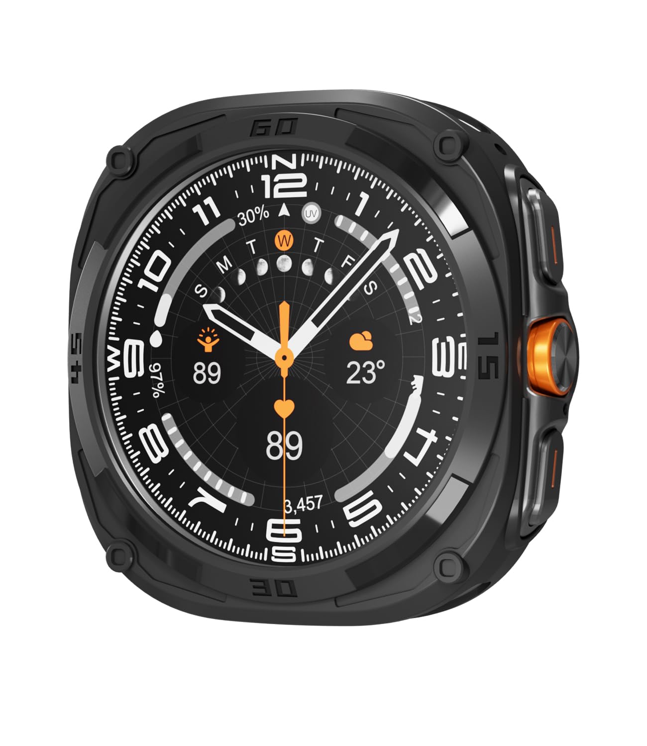 WEHAMU Protective Case for Samsung Watch Series 7/8 Ultra 47mm(2024/2025) Soft and Flexible TPU Thin Anti Collision Case, Specially for 47mm Samsung