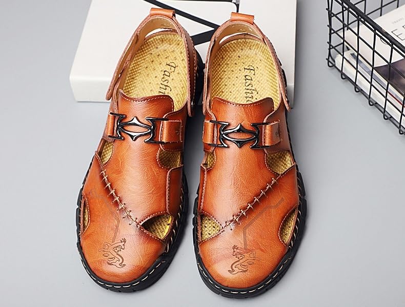 A Pair of Summer Sandals, Trendy Open Toed Loafers, Beach Vacation,Great for Driving and Walking Casual Sandals Beach Shoes4