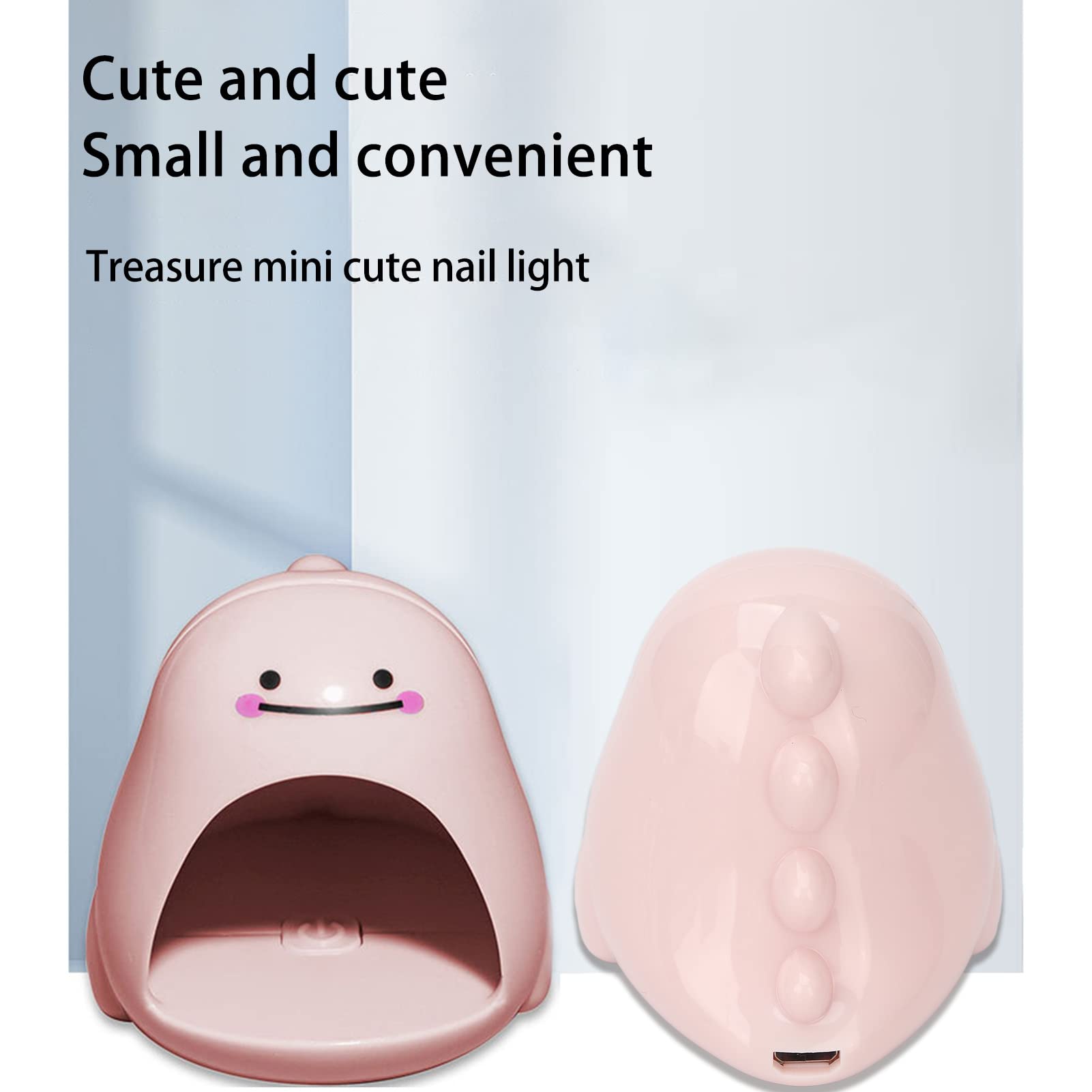 Lampa do paznokci, Lampa Mini LED Light, szybko utwardzająca się USB profesjonalna 4 szt. Chipsy lampowe lakier do paznokci lampa utwardzająca do paznokci innowacyjne zdobienia paznokci(Pink)