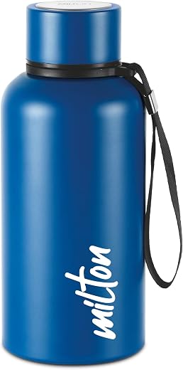 Milton Aura 500 Thermosteel Water Bottle 500 ml, 24 Hr Hot and Cold I Leak Proof Lid, ISI Certified I Vacuum Insulated I f...