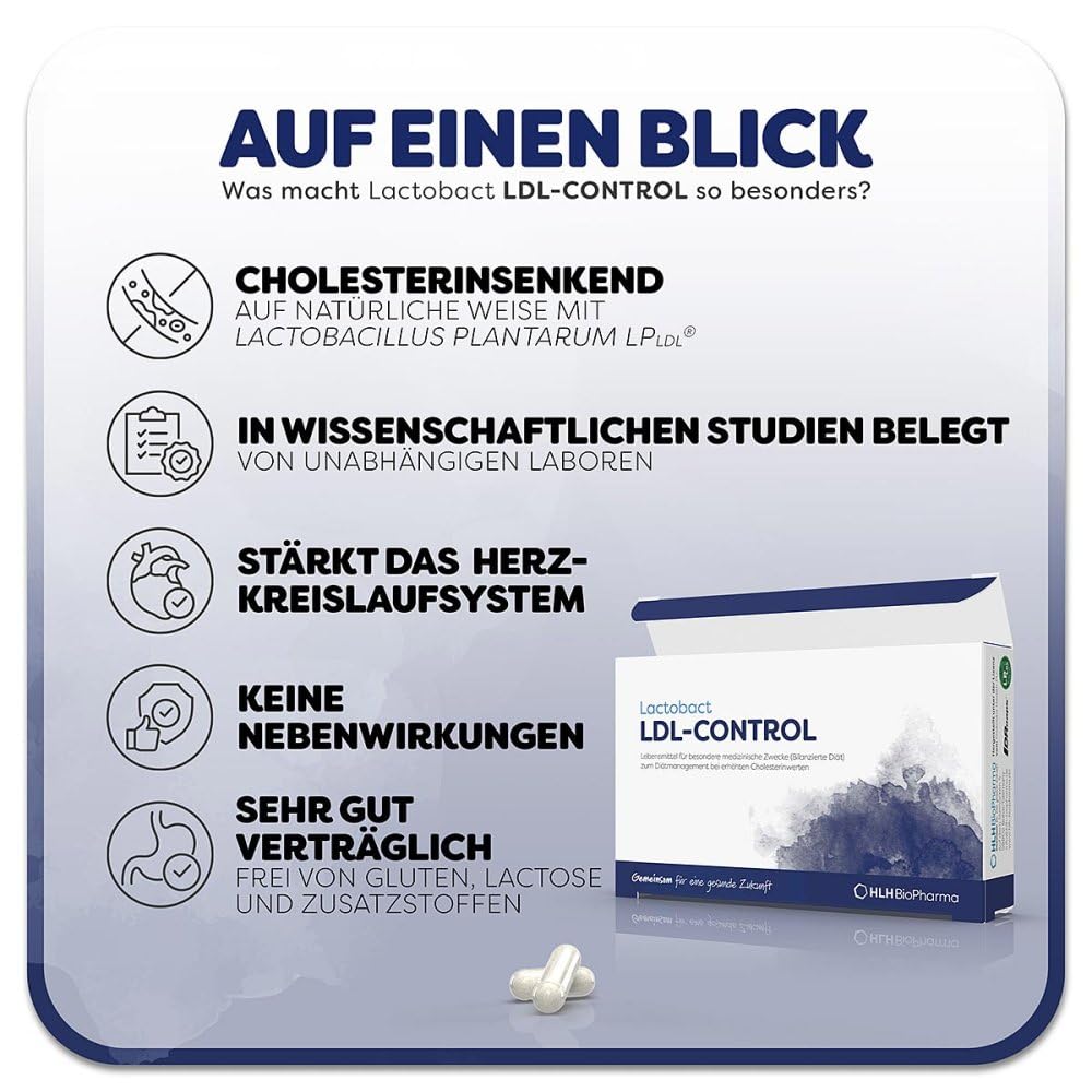 Lactobact LDL-CONTROL magensaftresistente Kapseln 90 stk