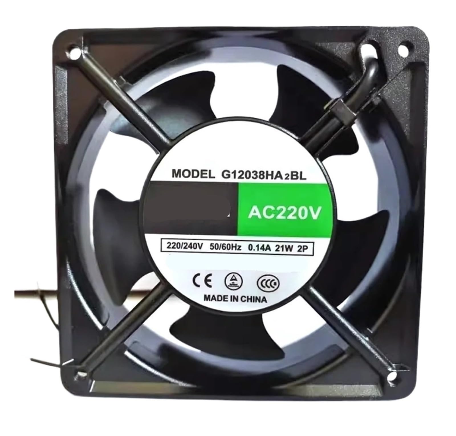 VDOQTLJT G12038HA2BL 12038 220V 120x120x38 12CM Cooling Fan