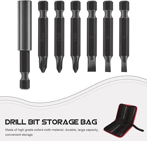 Miniatura 3 de Housoutil Estuche de herramientas de tela de mano para el conductor de transporte con cremallera broca Oxford brocas de almacenamiento negras bolsa