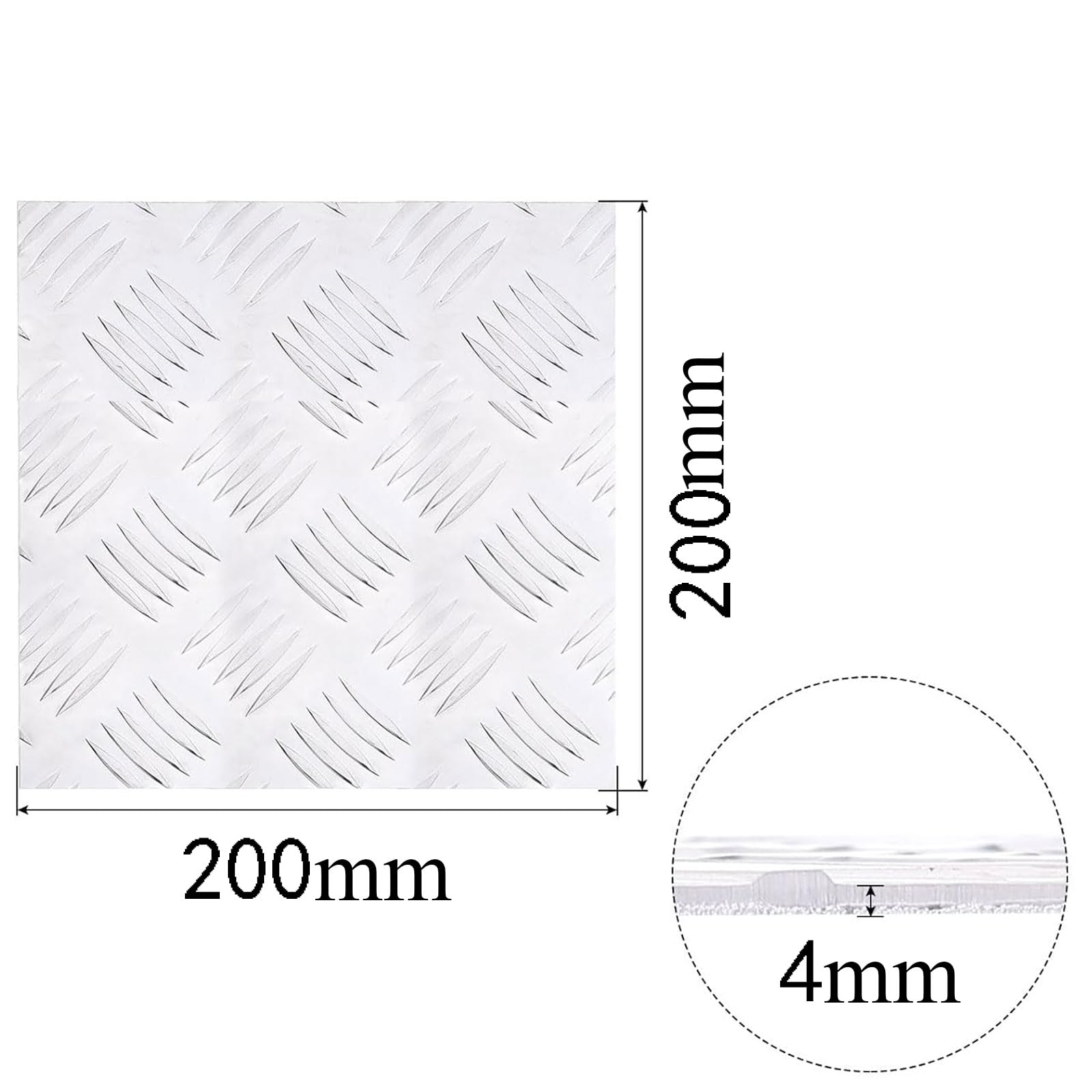 5 Pack Non-slip 1060 aluminum plates