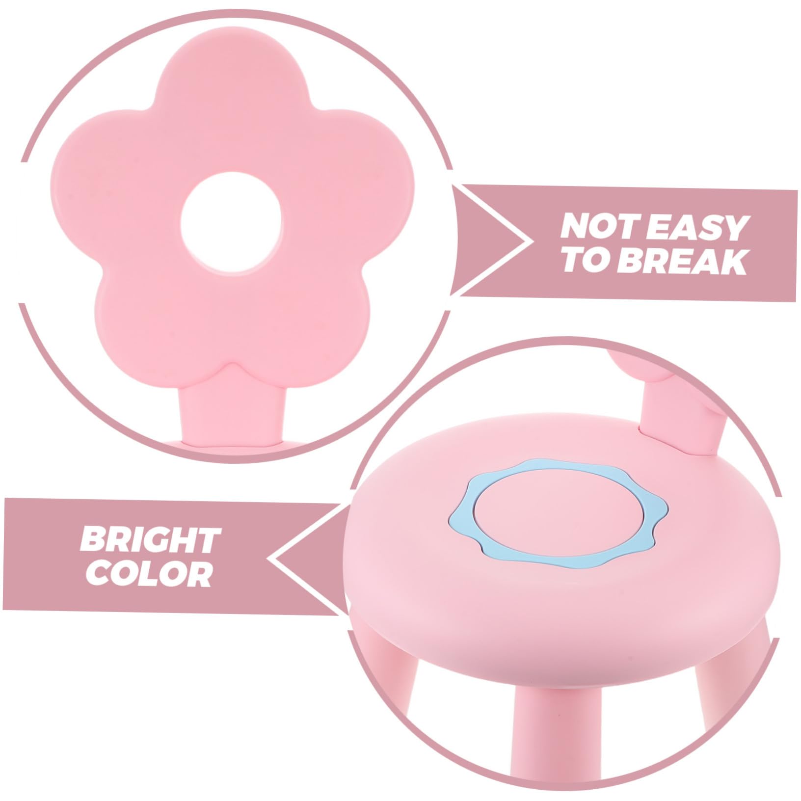 Zerodeko Tabouret Garçon Fille Plastique Épais Petit Siège Cartoon pour Salle de Bain Cuisine et Entrée Tabouret Marchepied Portable pour Tout-Petits