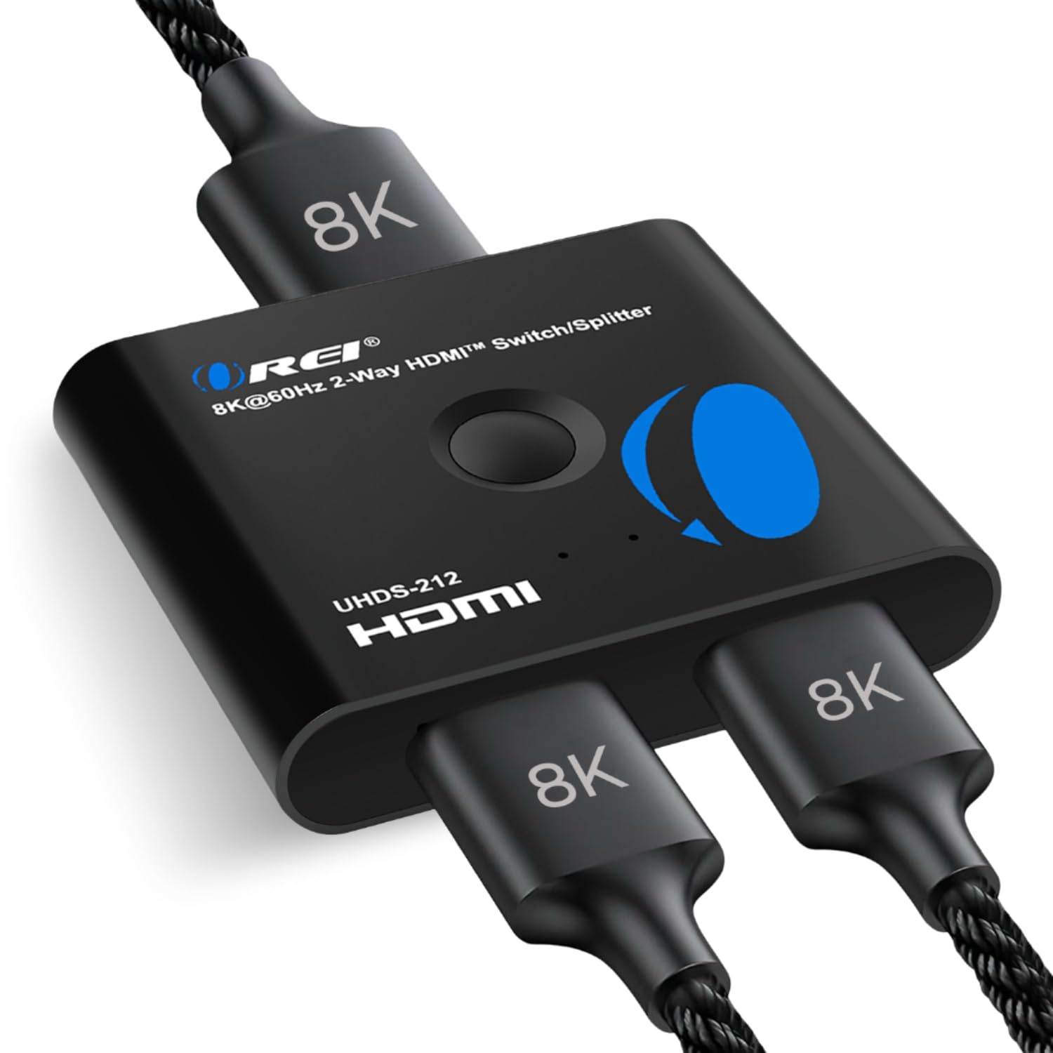 OREI 8K Bi-Directional HDMI Switch 2x1/1x2 – Up to 8K@60Hz, Dolby Vision