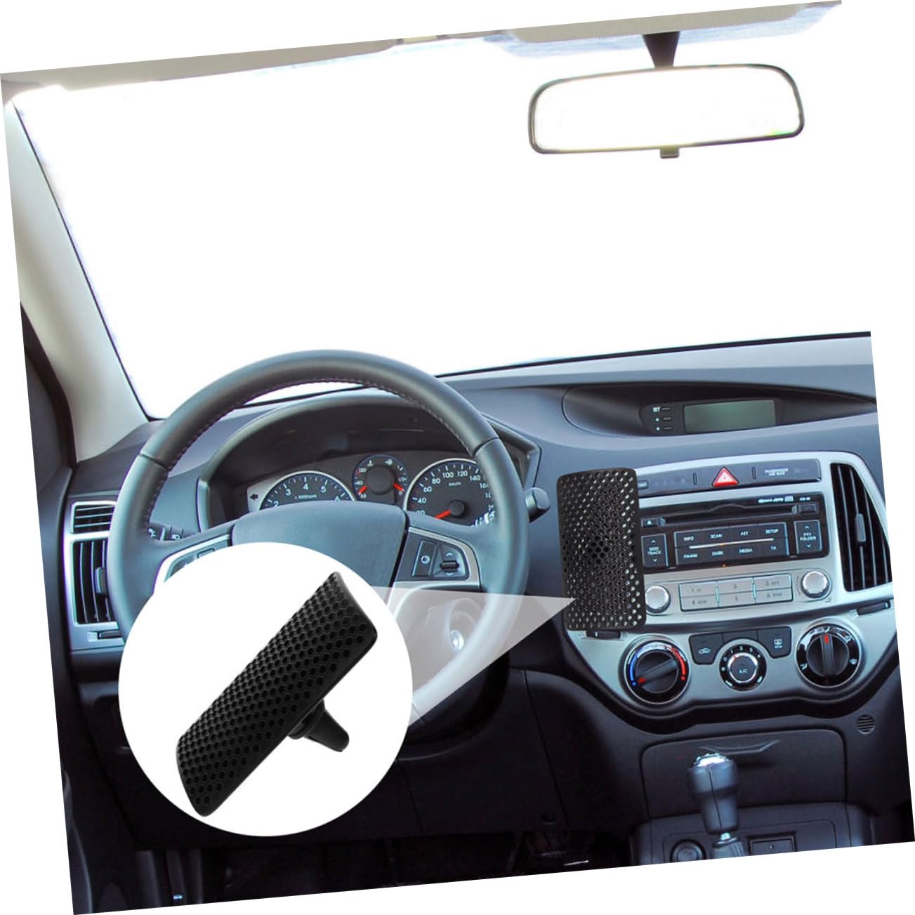 PartyKindom 3 Ensembles Visière De Climatisation De Voiture Air Bouclier À Pince Désodorisant Filet De Voiture Ventilation Arrière Directionnelle Siège De Voiture Black Plastique 2 Pièces * 3