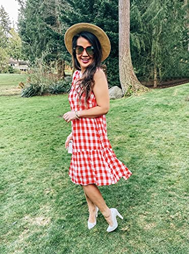 PRETTYGARDEN-Womens-Casual-Plaid-Sleeveless-Ruffle-Sundress-Round-Neck-A-Line-Pleated-Mini-Short-T-Shirt-Dress-with-Pockets