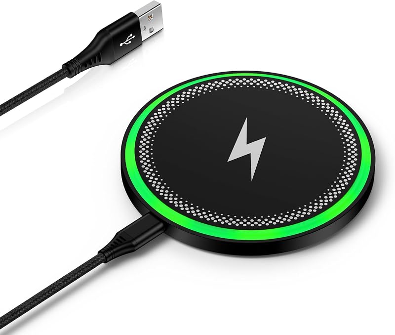 Cargador inalámbrico Samsung Almohadilla de carga rápida para Galaxy S26/S25 Ultra/S25 Plus/S24 FE Ultra/S23/S22/S21/Z Flip Fold 6,15W Cargador de teléfono inalámbrico Estación de carga Android para Google Pixel 9a 9 Pro XL