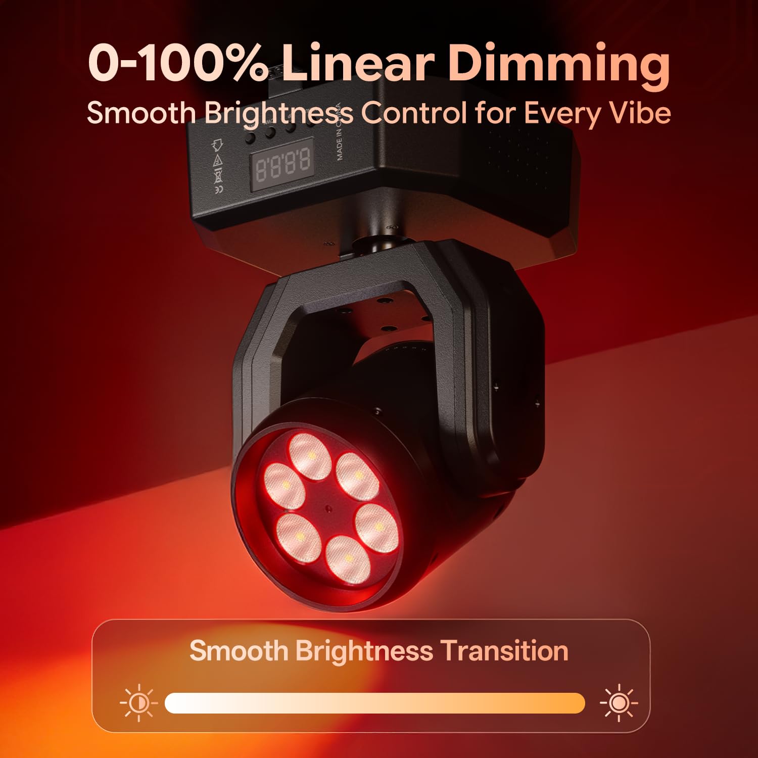 Lira LED Luce Palco Mobile 30W con Telecomando, Wash Gioco di Luce Serata 6 LED RGBW Mini Luce Festa DMX512 Effetto Fascio Controllo del Suono per DJ Discoteca Bar Concerto 2PCS