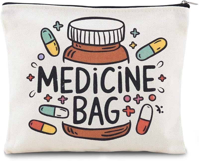 Necessaire Sisadodo com zíper e estampa MEDICINE BAG, BAG-F2-36