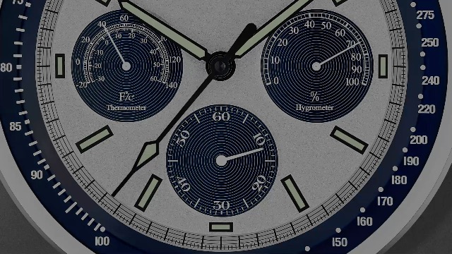 Amazon.com: Bulova Lunar Pilot Wall Clock C1971 | Matte Silver
