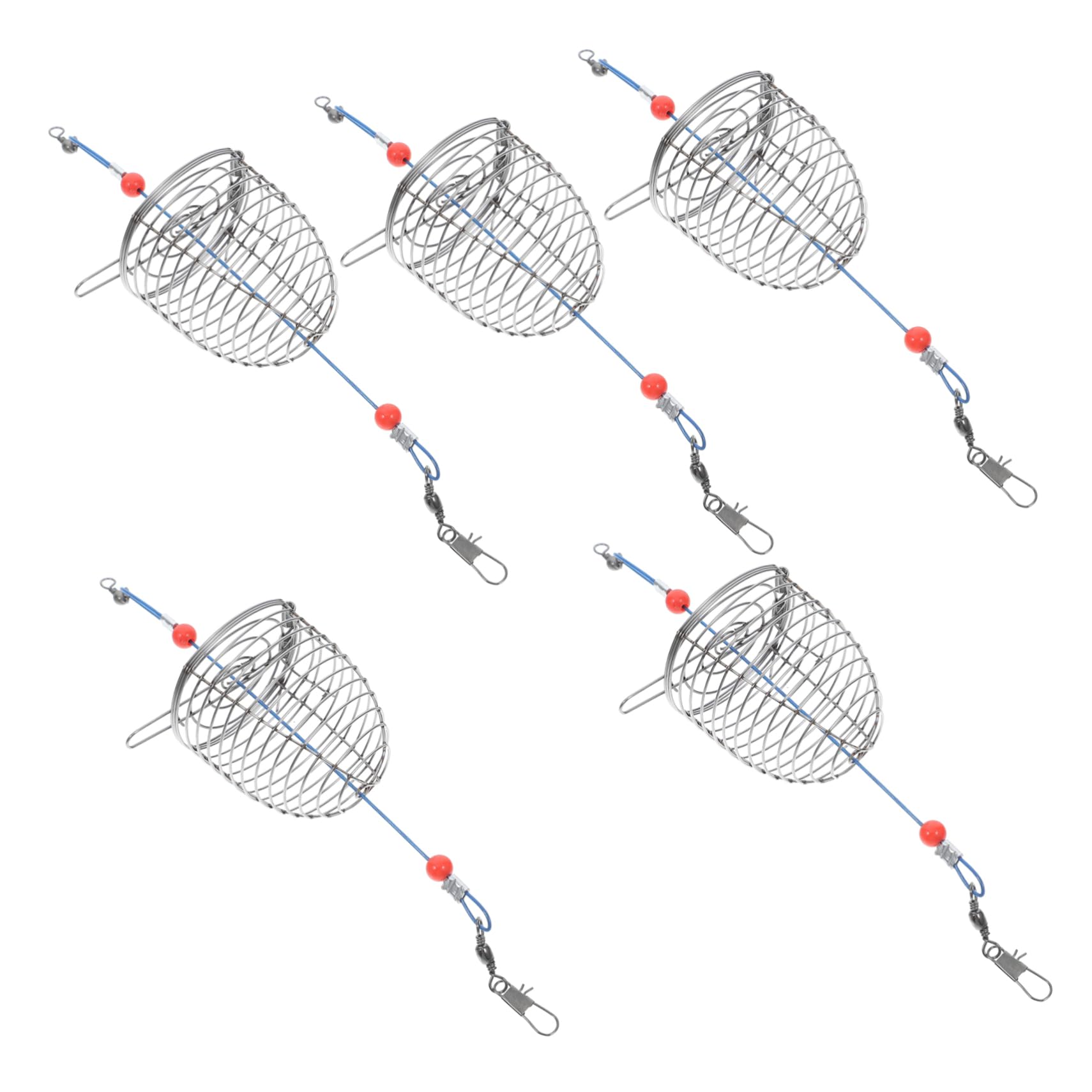 POPETPOP 5Pcs Fishing Basket Lightweight Fishing Lure Cage for EEL Crab Shrimp Lobster Durable Bait Accessory for Outdoor