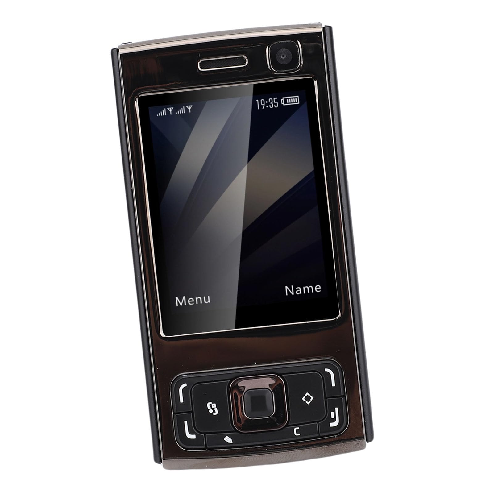 Odblokowany Telefon Suwakowy, Telefon Komórkowy 2G GSM z Ekranem 2,0 -calowym, Podwójny SIM, MP3 MP4 Player, FM Radio, dla Seniorów (BLACK)