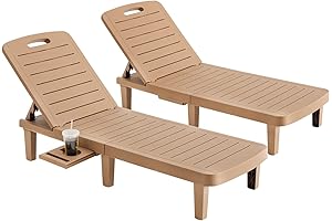 UDPATIO Plastic Pool Chairs: Oversized Comfort for Outdoor Relaxation