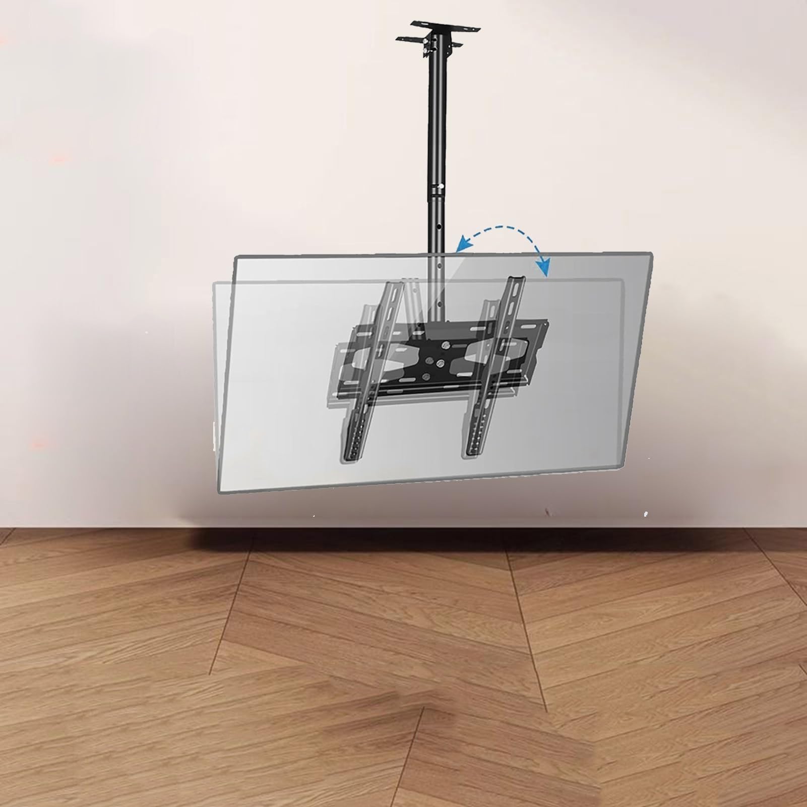 Support TV réglable pour plafond pour regarder votre écran du salon à la cuisine